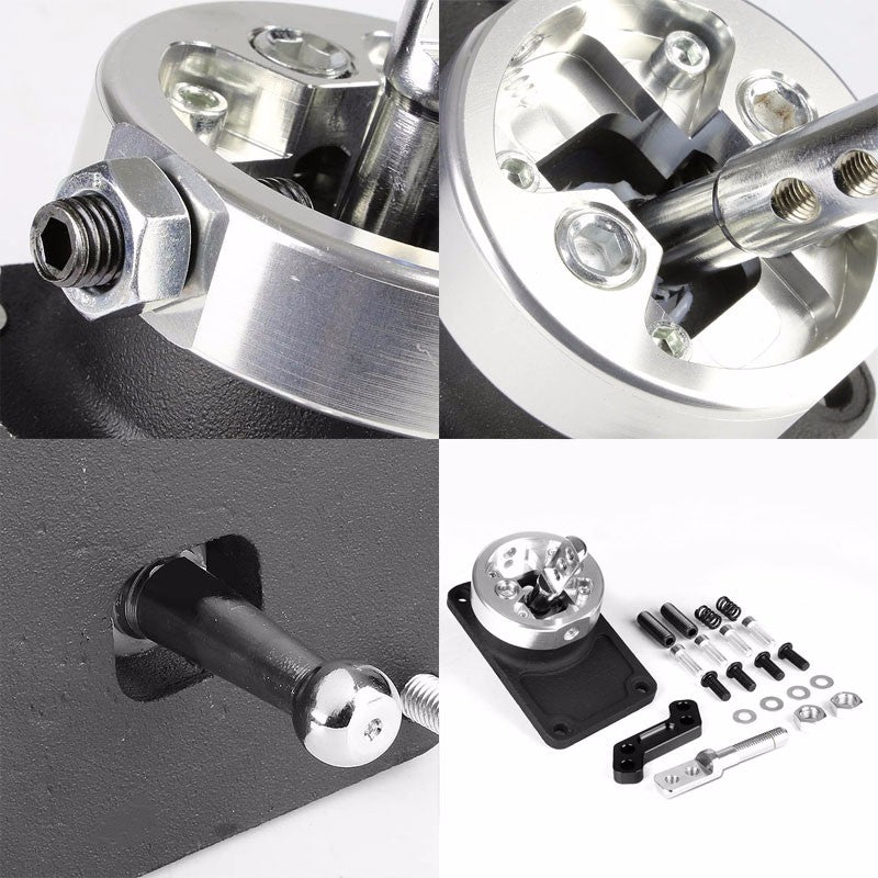 Black Sport Short Throw Shifter For Ford 83-04 Mustang/Thunderbird T5/T45 w/OD-Interior-BuildFastCar