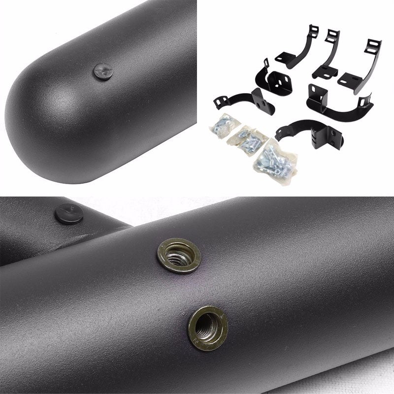 Black Straight Sidestep Running Board Nerf Bar 09-18 Ram 1500 Extended Cab BFC-RUNB-GBP-0003