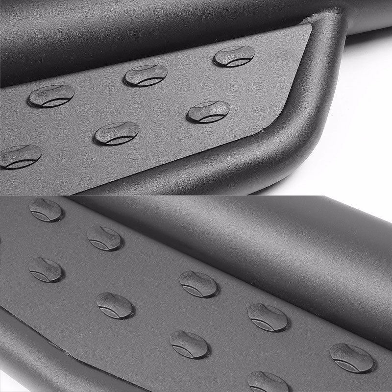 Black Straight Sidestep Running Board Nerf Bar 09-14 Ford F-150 Crew Cab BFC-RUNB-GBP-0005