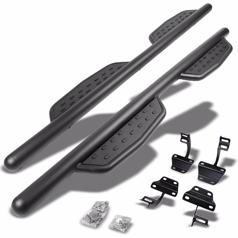 Black Straight Sidestep Running Board Nerf Bar 15+ Ford F-150 Extended Cab BFC-RUNB-GBP-0006