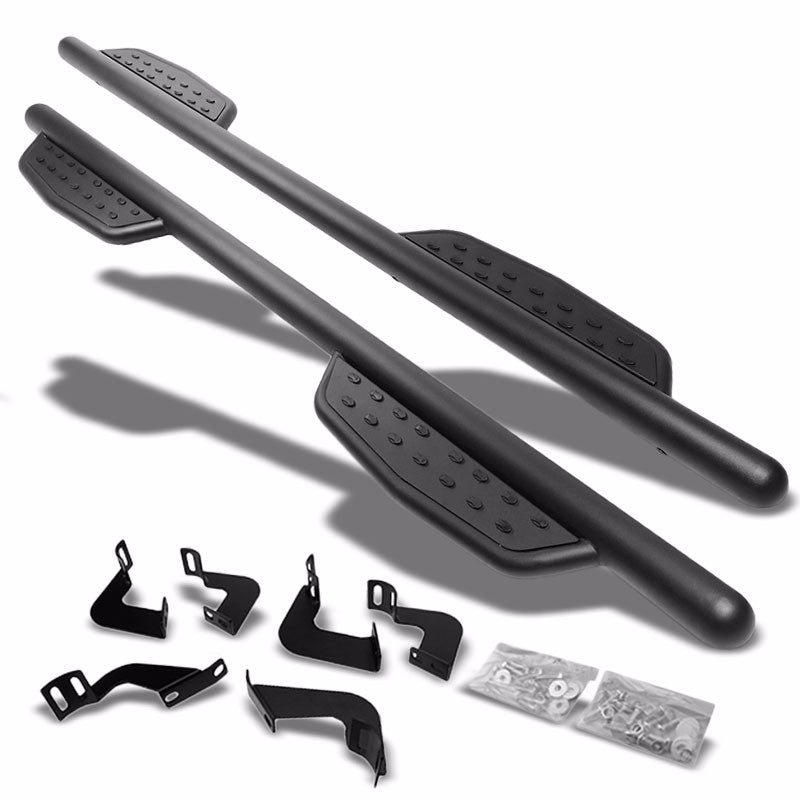 Black Straight Sidestep Running Board Nerf Bar 07-21 Tundra XK50 Crew Cab BFC-RUNB-GBP-0011