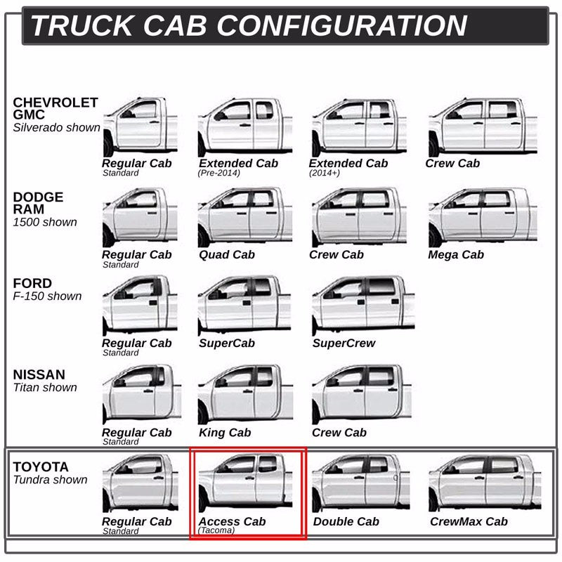 Black Straight Sidestep Running Board Nerf Bar 05-22 Tacoma Extended Cab BFC-RUNB-GBP-0012
