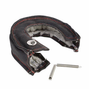 Black/Red Stitch Turbo/Turbocharger Heat Wrap Blanket for T25-28 GT25/28/30/35-Performance-BuildFastCar