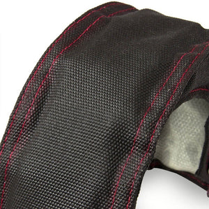 Black/Red Stitch Turbo/Turbocharger Heat Wrap Blanket for T3/25/28 GT35/37 CT26-Performance-BuildFastCar