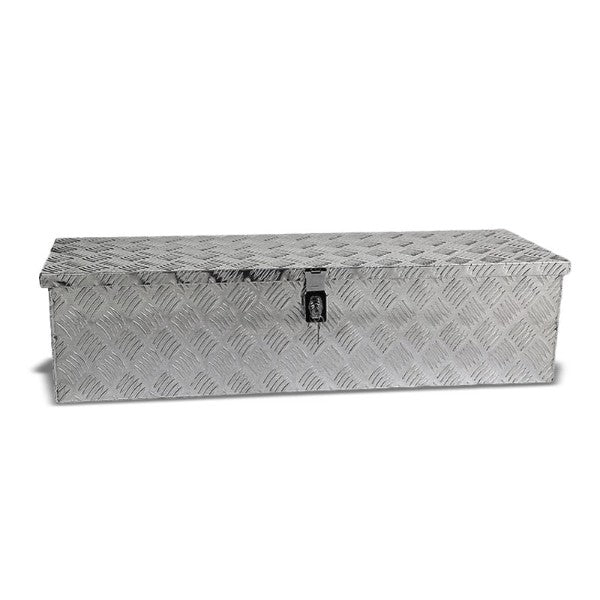 39"x13"x10" ALU Truck/Pickup/Trailer Trunk Utility Storage Flat Tool Box+Lock-Exterior-BuildFastCar