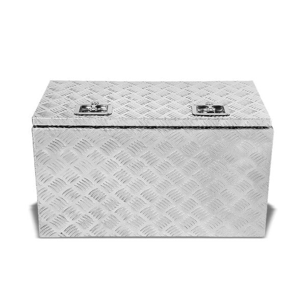 30"x18"x17" ALU Truck/Pickup/Trailer Trunk Utility Storage Flat Tool Box+Lock-Exterior-BuildFastCar