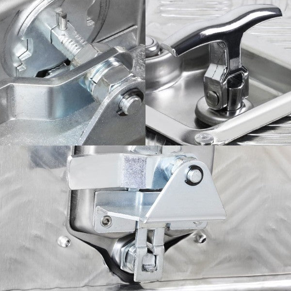 30"x18"x17" ALU Truck/Pickup/Trailer Trunk Utility Storage Flat Tool Box+Lock-Exterior-BuildFastCar