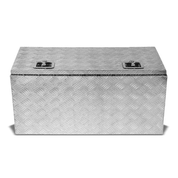 36"x18"x17" ALU Truck/Pickup/Trailer Trunk Utility Storage Flat Tool Box+Lock-Exterior-BuildFastCar