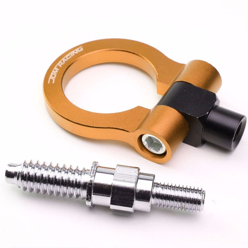Orange M15.8xP3.175 Billet Aluminum Front/Rear Race Tow Hook Ring For BMW 3/5/7-Exterior-BuildFastCar