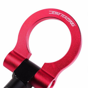 Pink M18x2.5 Screw-On Aluminum Front/Rear Race Tow Hook Ring For Honda FIT-Exterior-BuildFastCar