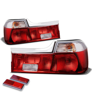 Red/Clear Lens Rear Signal Brake Tail Light For BMW 88-94 E32 Base 7-Series-Exterior-BuildFastCar