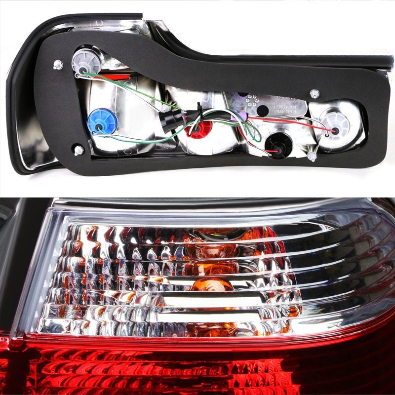 Red/Clear Lens Rear Signal Brake Tail Light For BMW 88-94 E32 Base 7-Series-Exterior-BuildFastCar