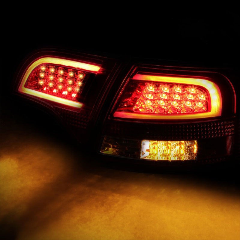 Smoke Housing Red Lens Rear Signal Brake LED Tail Light For 05-08 S4/A4 Quattro Avant-Exterior-BuildFastCar