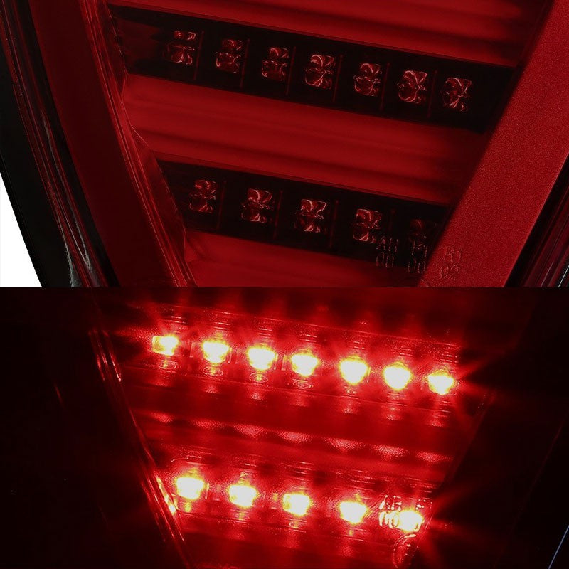 Red Housing Smoked Lens 3D LED Tail Light For BMW 05-08 3-Series 4-Door Sedan-Exterior-BuildFastCar