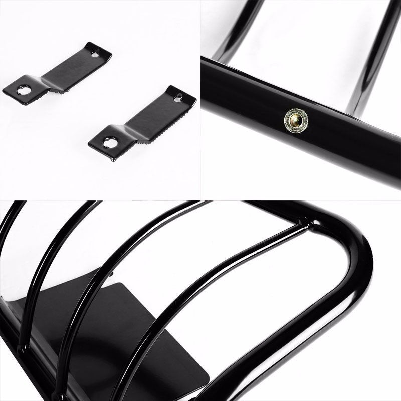 Black Coated Steel Tail Light/Lamp Cage Guard For 08-16 F-250/350/450 Superduty-Exterior-BuildFastCar