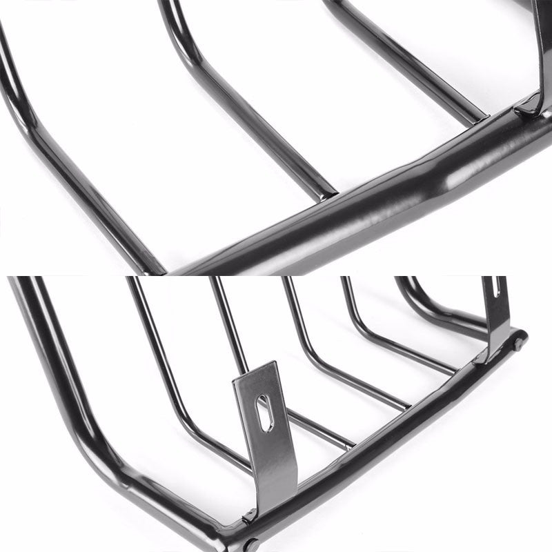 Black Coated Steel Tail Light/Lamp Cage Guard Cover For Ford 04-08 F150 Pick-up-Exterior-BuildFastCar