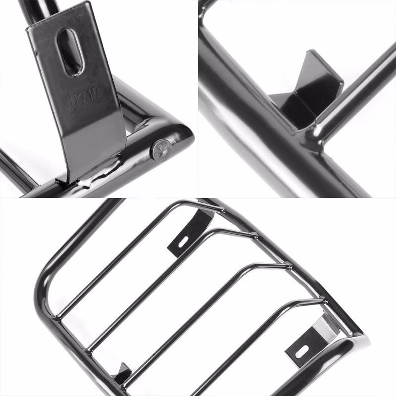 Black Coated Steel Tail Light/Lamp Cage Guard Cover For Ford 04-08 F150 Pick-up-Exterior-BuildFastCar