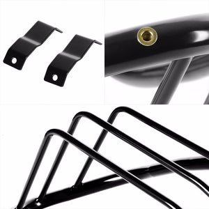 Black Coated Steel Tail Light/Lamp Cage Guard For Toyota 07-14 FJ Cruiser 4.0L-Exterior-BuildFastCar