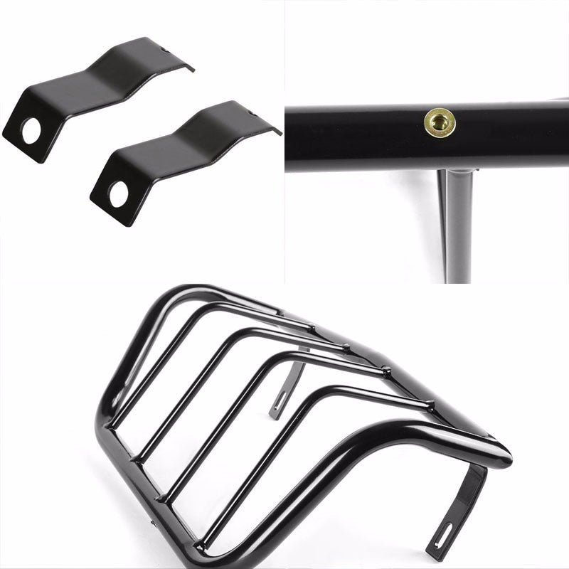 Black Coated Steel Tail Light/Lamp Cage Guard Cover For Nissan 05-16 Frontier-Exterior-BuildFastCar