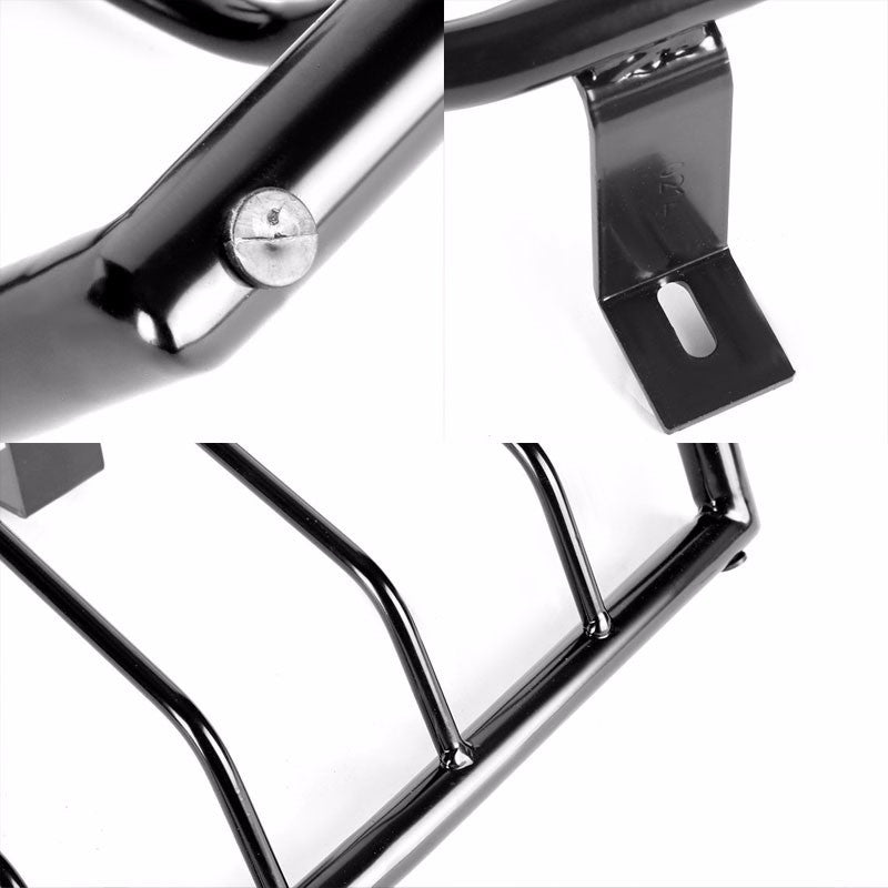 Black Coated Steel Tail Light/Lamp Cage Guard Cover For Nissan 05-15 Xterra-Exterior-BuildFastCar