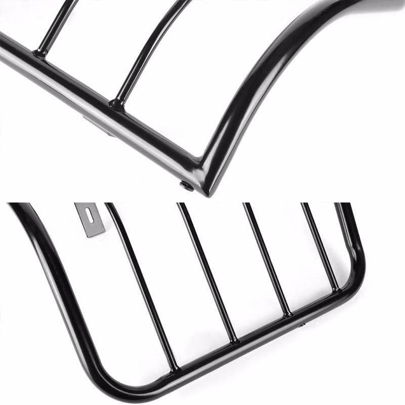 Black Coated Steel Tail Light/Lamp Cage Guard For Chevy 07-14 Silverado/Sierra-Exterior-BuildFastCar