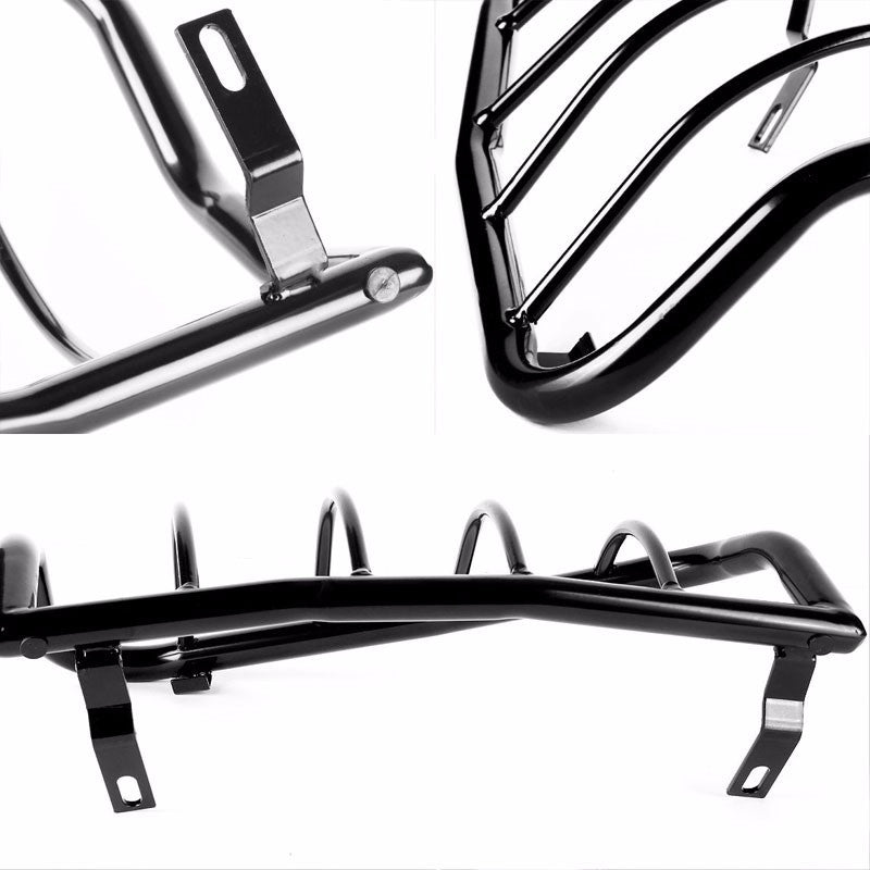 Black Coated Steel Tail Light/Lamp Cage Guard Cover For Toyota 05-15 Tacoma-Exterior-BuildFastCar