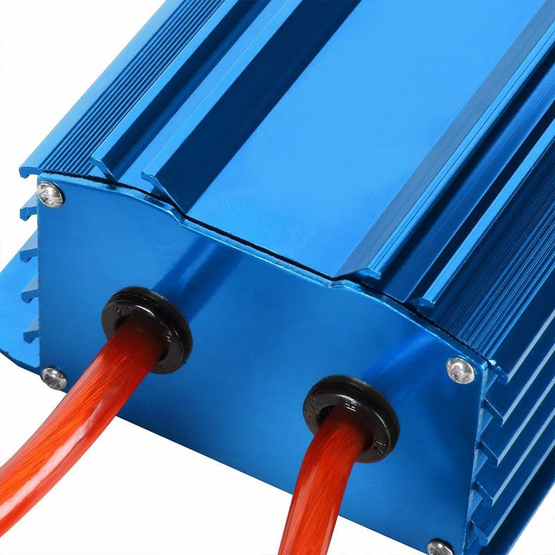 Blue Universal High Efficiency Car Voltage Battery Cable Stabilizer Regulator+Mounting Plate-Performance-BuildFastCar