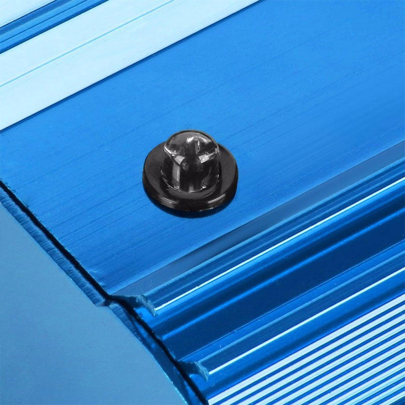 Blue Universal High Efficiency Car Voltage Battery Cable Stabilizer Regulator+Mounting Plate-Performance-BuildFastCar