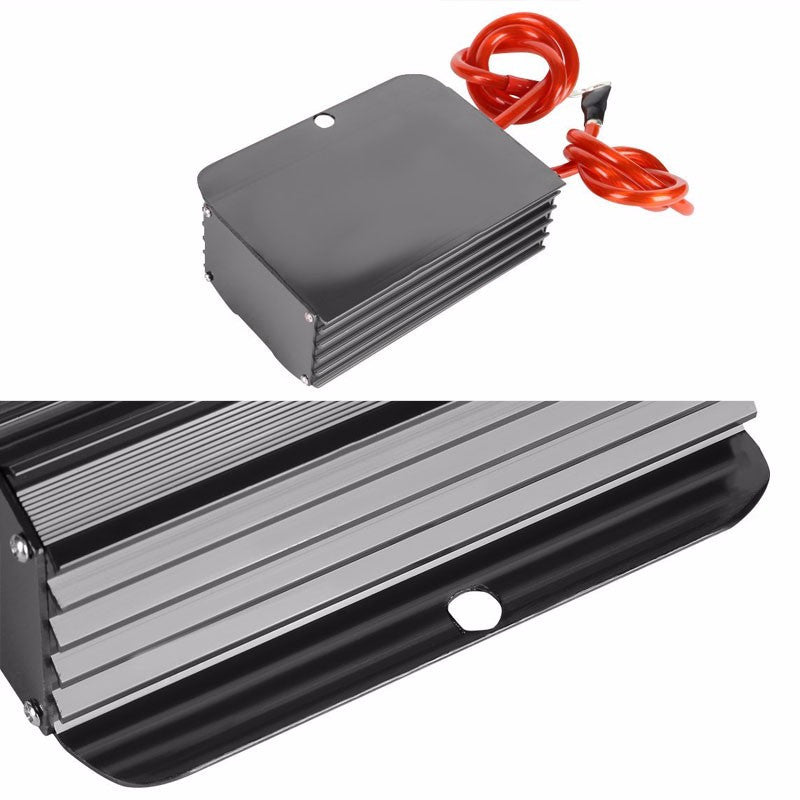 Gunmetal Universal High Efficiency Car Voltage Battery Cable Stabilizer Regulator+Mounting Plate-Performance-BuildFastCar