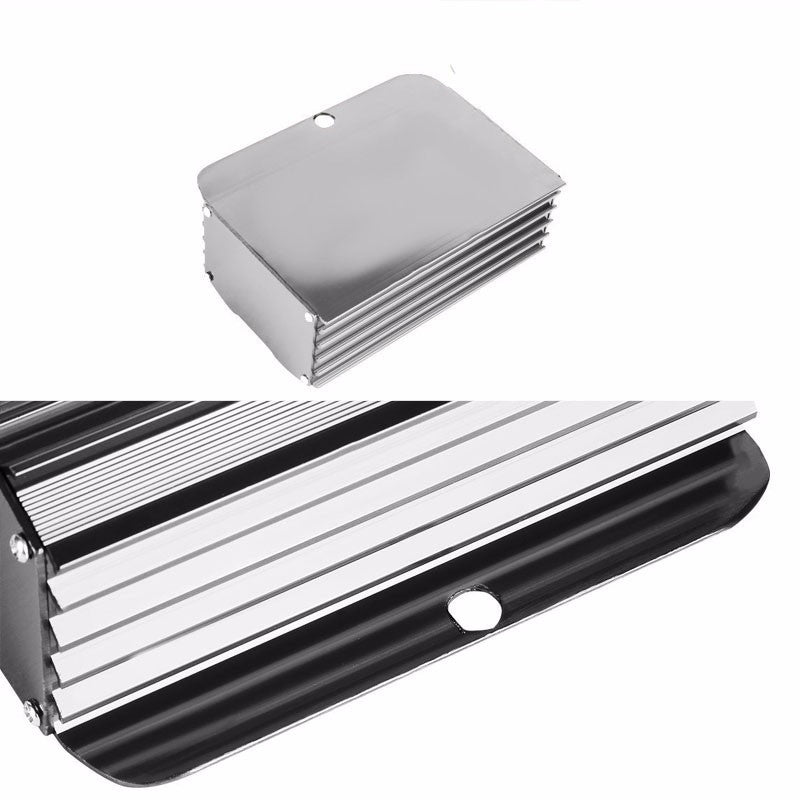 Silver Universal High Efficiency Car Voltage Battery Cable Stabilizer Regulator+Mounting Plate-Performance-BuildFastCar