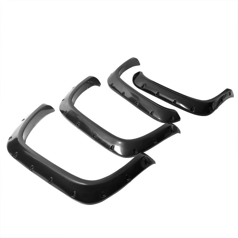 BFC-BuildFastCar-Black ABS Pocket-Riveted Style Wheel Fender Flares Guard For 94-02 Ram 2500 3500-Body Hardware/Replacement-[BFC-WFENDER-MULT2-D1D2-BK]-brand_generic, color_black, make_dodge, model_ram-1500, model_ram-2500, model_ram-3500, style_pocket-riveted-style, WF-DRAM94-BK, wheel-fender, year_1994, year_1995, year_1996, year_1997, year_1998, year_1999, year_2000, year_2001, year_2002-