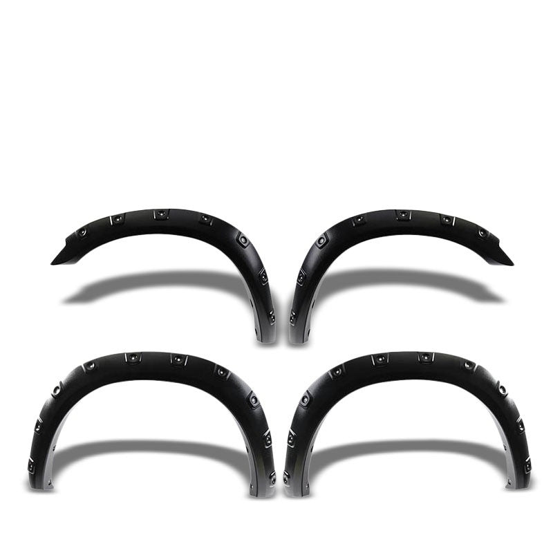 Textured BlackPocket-Rivet Wheel Fender Flare Guard For 11-14 2500 76.8"/96" Bed-Exterior-BuildFastCar