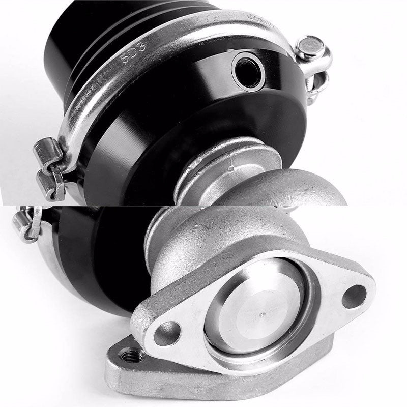 Universal T5 Black 38mm JDM Turbo Manifold Exhaust Boost Wastegate+8 PSI Spring