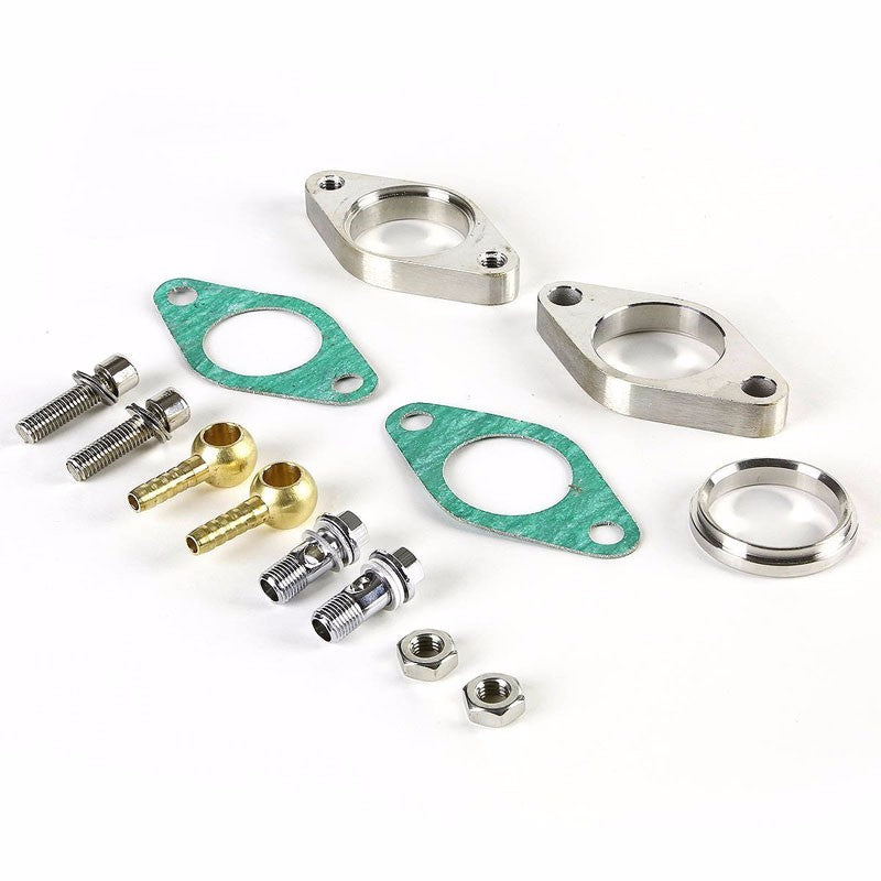 Universal T5 Black 38mm JDM Turbo Manifold Exhaust Boost Wastegate+8 PSI Spring