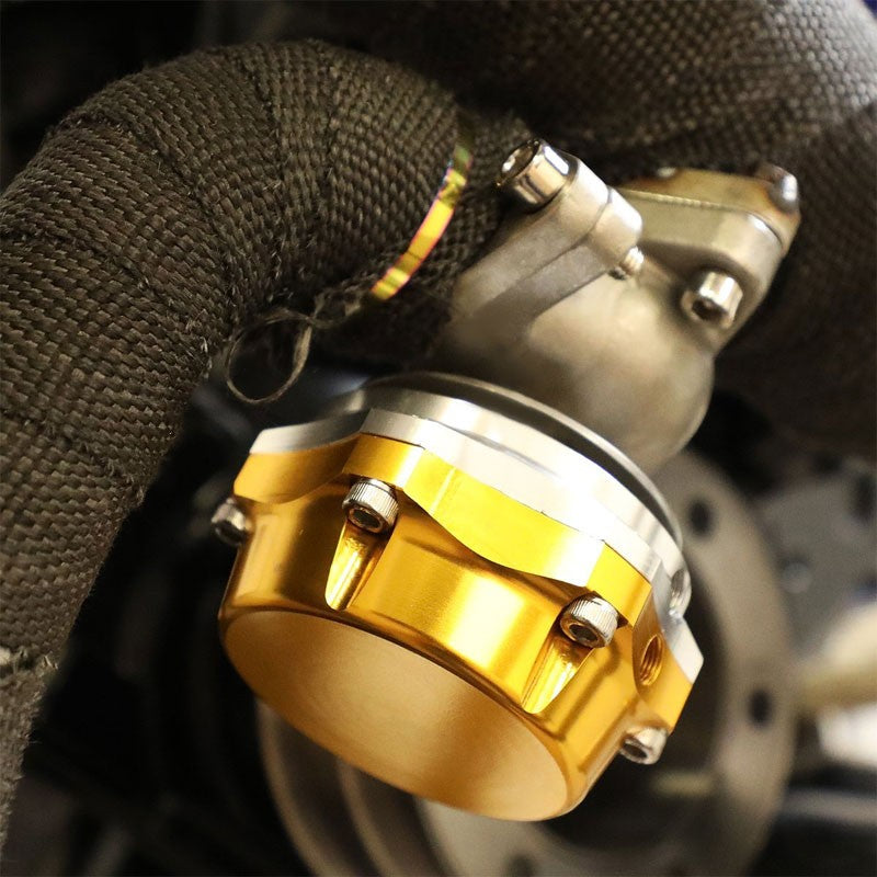 Universal T3 Gold 38mm Turbo Manifold Boost Wastegate+Dump Valve+7/13 PSI Spring