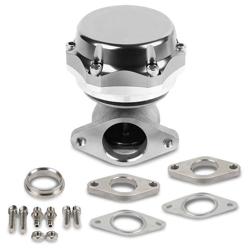 Universal T3 Silver 38mm JDM Turbo Manifold Wastegate+Dump Valve+7&amp;13 PSI Spring