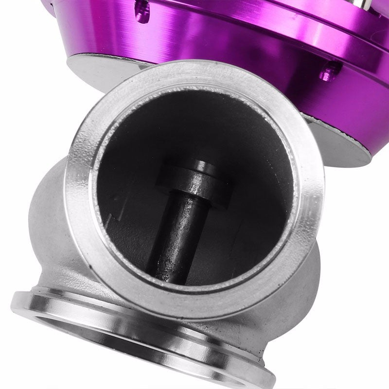 Purple 44mm 14 PSI V-Band Turbo Boost Exhaust Manifold External Wastegate+Dump Pipe Valve+Ring-Performance-BuildFastCar