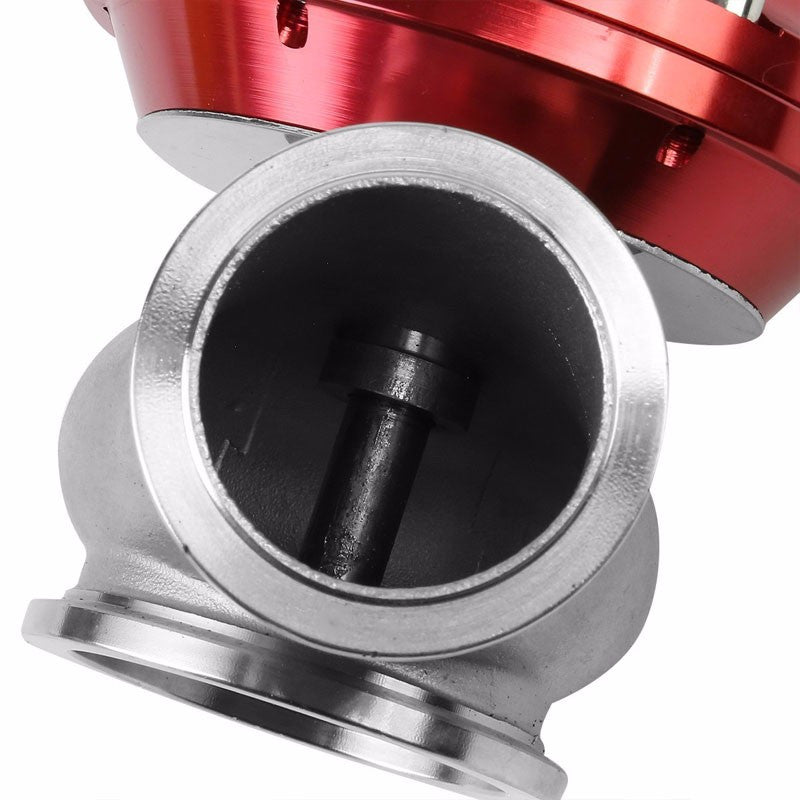 Red 44mm 14 PSI V-Band Turbo Boost Exhaust Manifold External Wastegate+Dump Pipe Valve+Ring-Performance-BuildFastCar