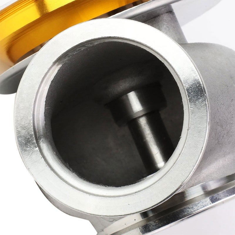 Universal Gold 40mm 14PSI V-Band Clamp-On Turbo External Wastegate+Spring T11