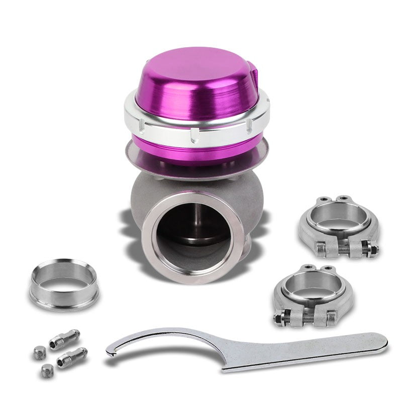 Universal Purple Turbocharger 40mm 14PSI V-Band 4" External Wastegate+Spring T11