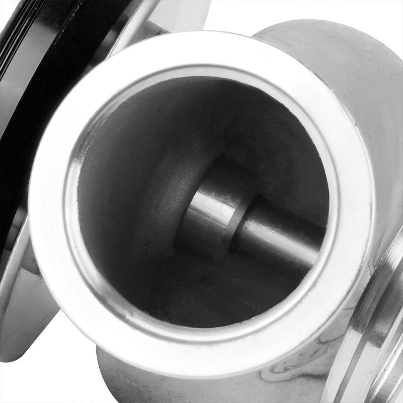 Black Universal 40mm 14PSI V-Band Clamp-On Turbo External Wastegate+Spring T22