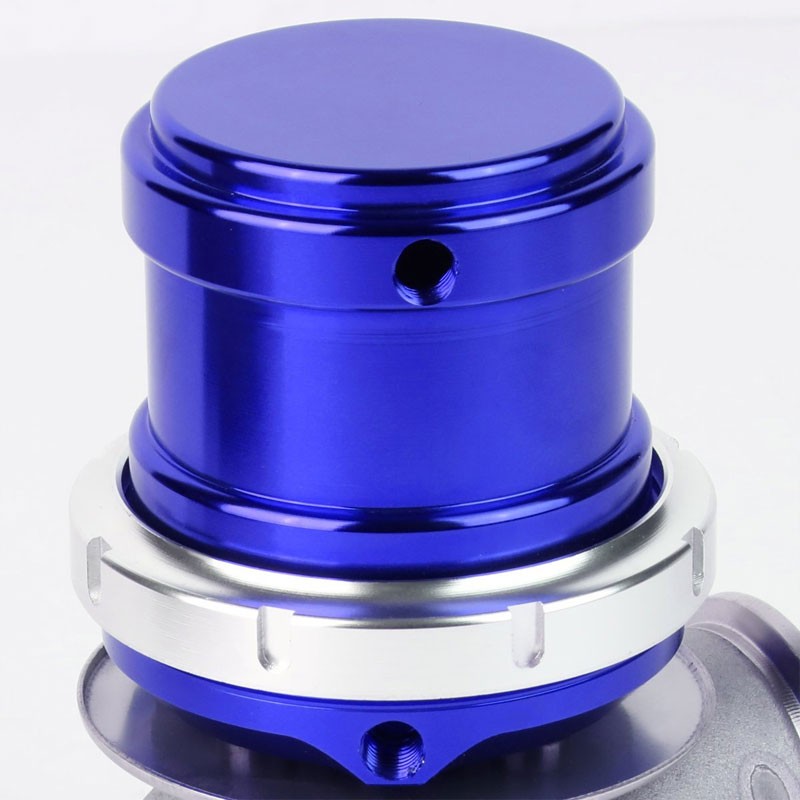 Blue Universal 40mm 14PSI V-Band Clamp-On Turbo External Wastegate+Spring T22