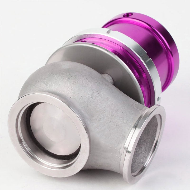 Purple Universal 40mm 14PSI V-Band Clamp-On Turbo External Wastegate+Spring T22