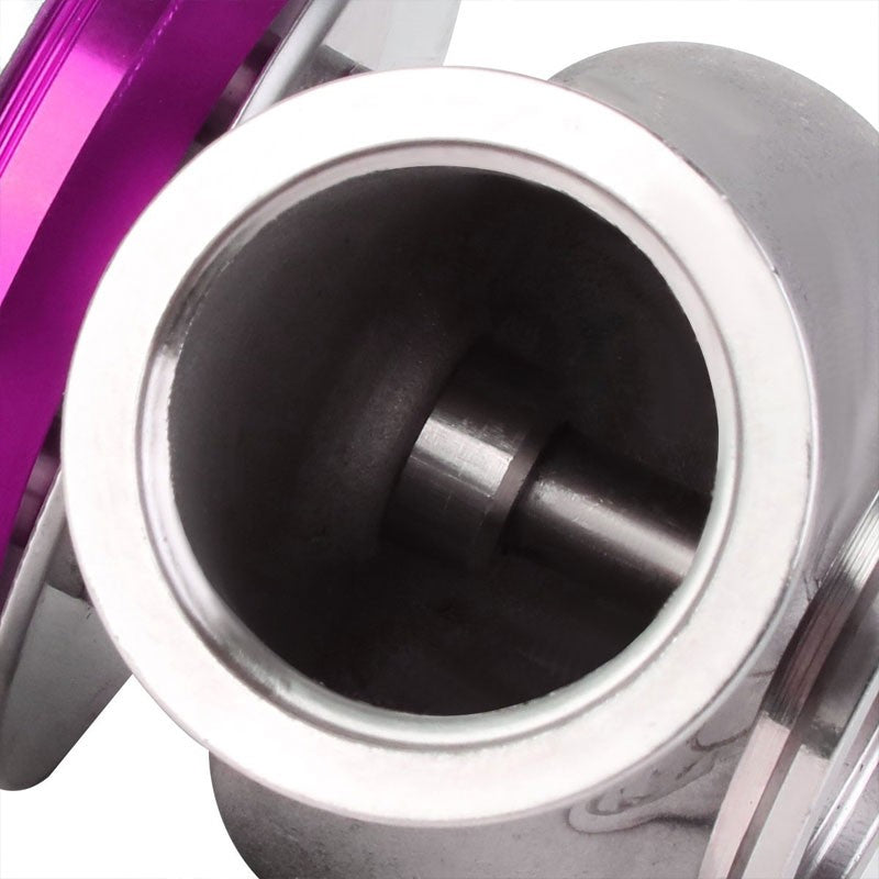 Purple Universal 40mm 14PSI V-Band Clamp-On Turbo External Wastegate+Spring T22