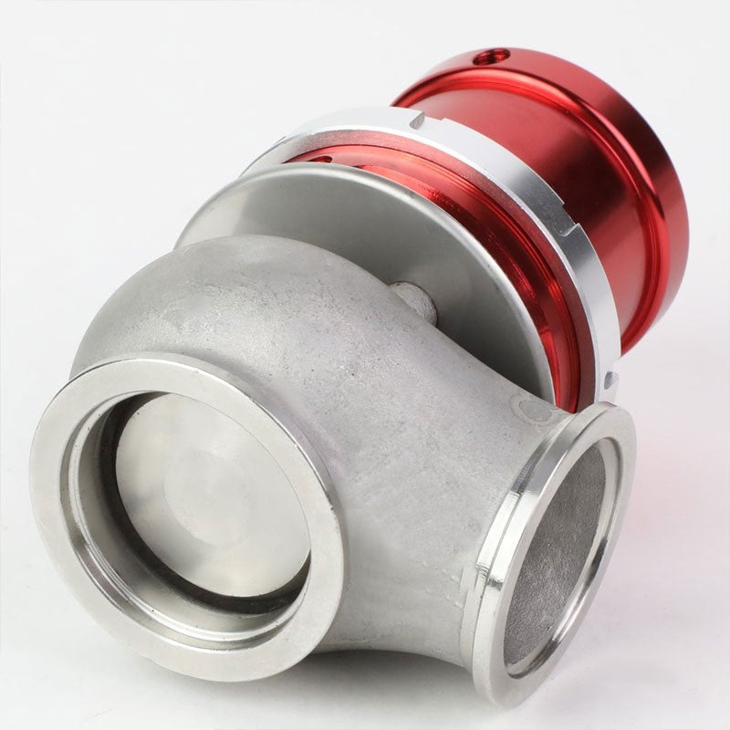 Red Universal 40mm 14PSI V-Band Clamp-On Turbo External Wastegate+Spring T22