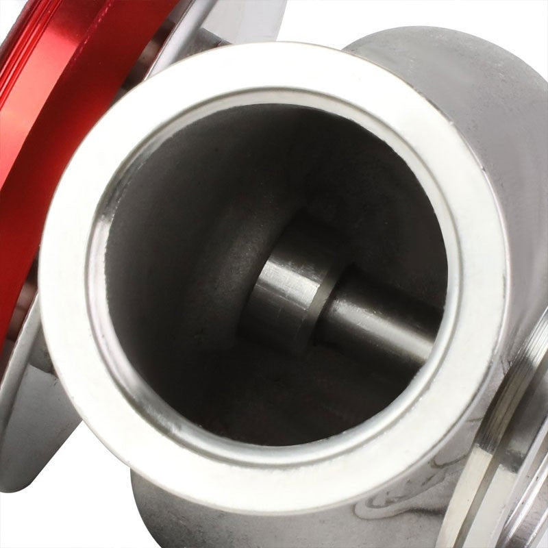 Red Universal 40mm 14PSI V-Band Clamp-On Turbo External Wastegate+Spring T22