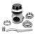 Black Turbocharger 44mm 14PSI V-Band ClampOn External Wastegate+Spring T11