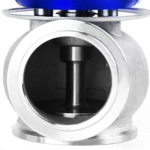 Blue Turbocharger 44mm 14PSI V-Band Clamp-On External Wastegate+Spring T11