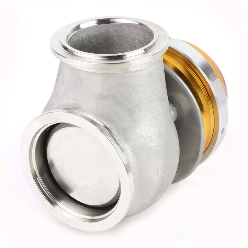 Gold Turbocharger 44mm 14PSI V-Band Clamp-On External Wastegate+Spring T11