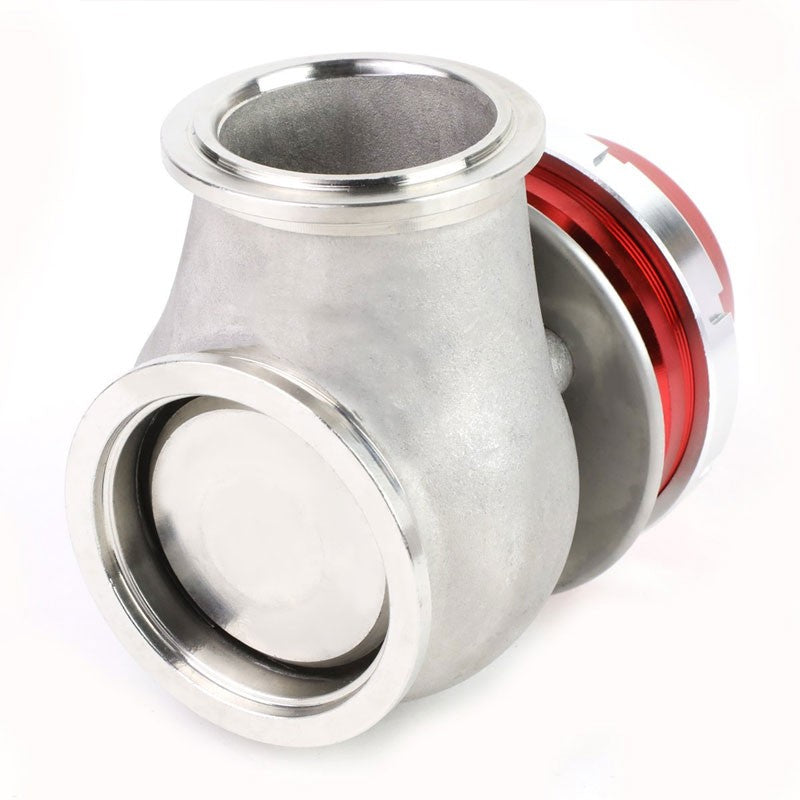 Red Turbocharger 44mm 2-Bolt 14PSI V-Band Clamp-On External Wastegate+Spring T11